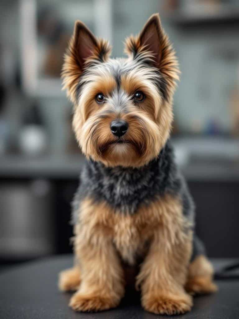 A well-groomed Scottish Terrier with a stylish haircut, showcasing its adorable features.