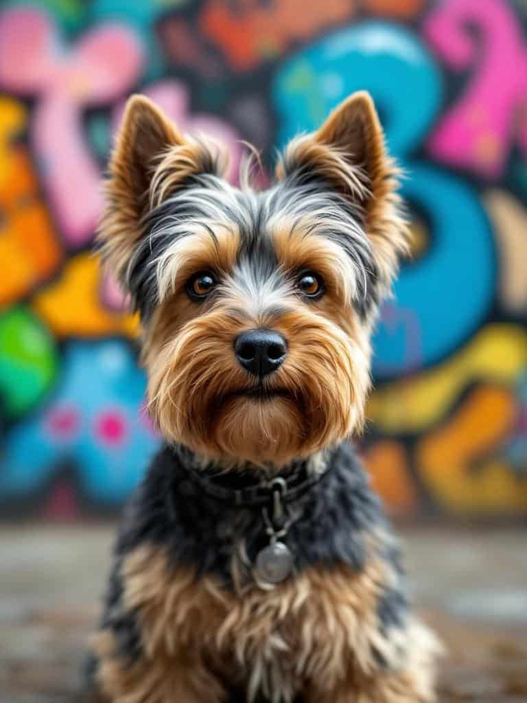 A Scottish Terrier with a funky fringe haircut, showcasing a playful and stylish look.